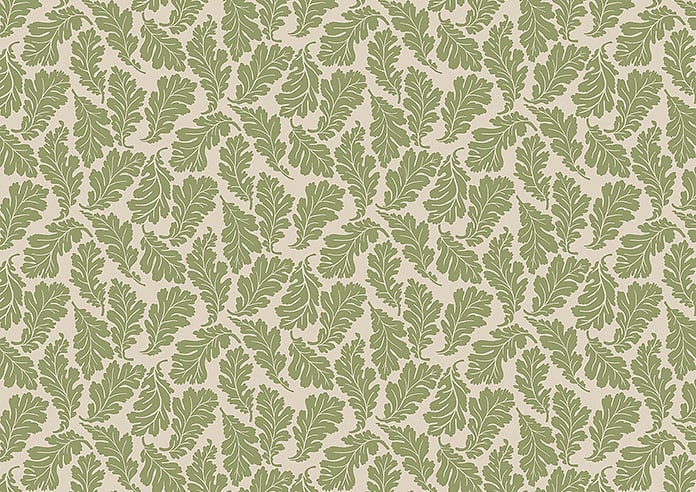 Land & Shore Oak Leaf  (Blackout), Green - Twist&Fit Roller Blind - Image 6